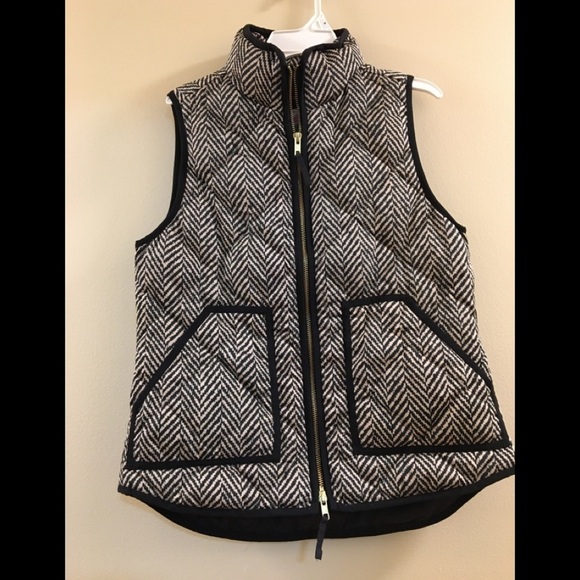J.Crew Herringbone Down Vest V. - Picture 6 of 9